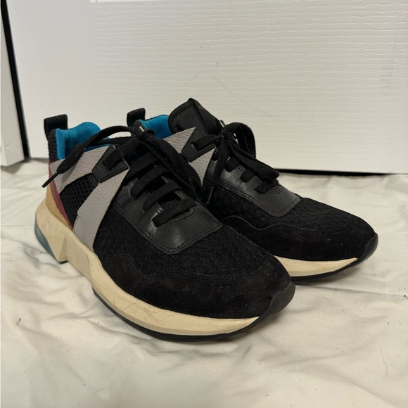 Via Spiga Black Colour Block Sneakers - Picture 4 of 4